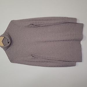 Land's End Turtleneck Cable Knit Cotton Long Sleeve Sweater, Size S